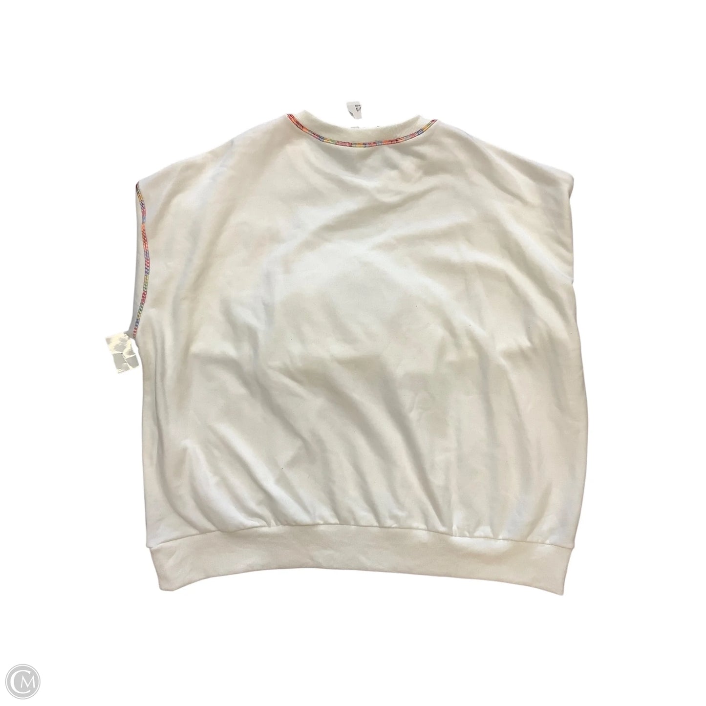 Sweatshirt Crewneck By Oddi In White, Size: 3x