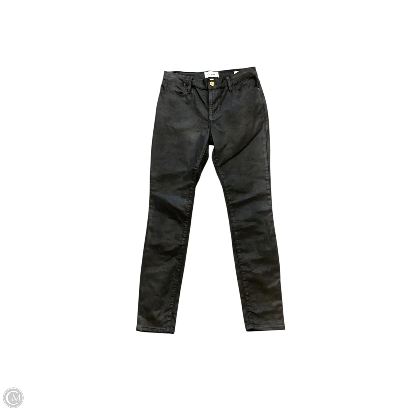 Jeans Skinny By Frame In Black, Size: 4