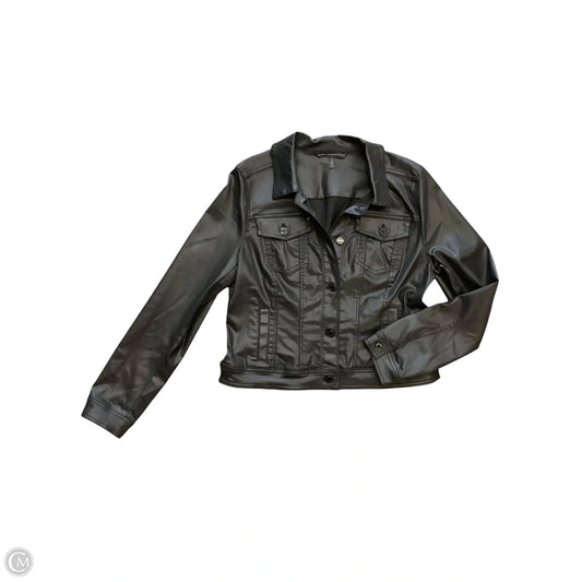 Jacket Moto By White House Black Market In Black, Size: 14