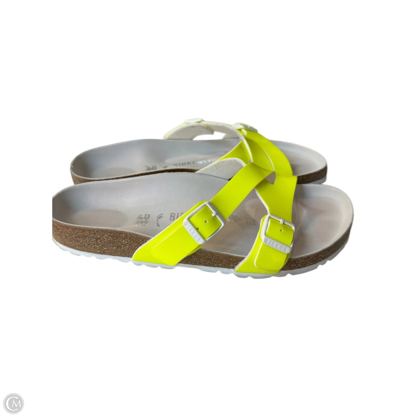 Sandals Flats By Birkenstock In Yellow, Size: 9