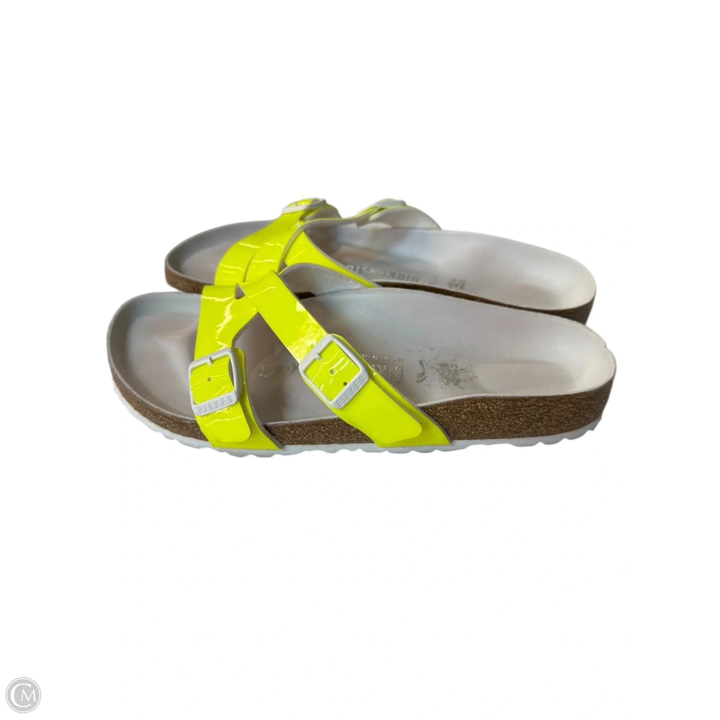 Sandals Flats By Birkenstock In Yellow, Size: 9