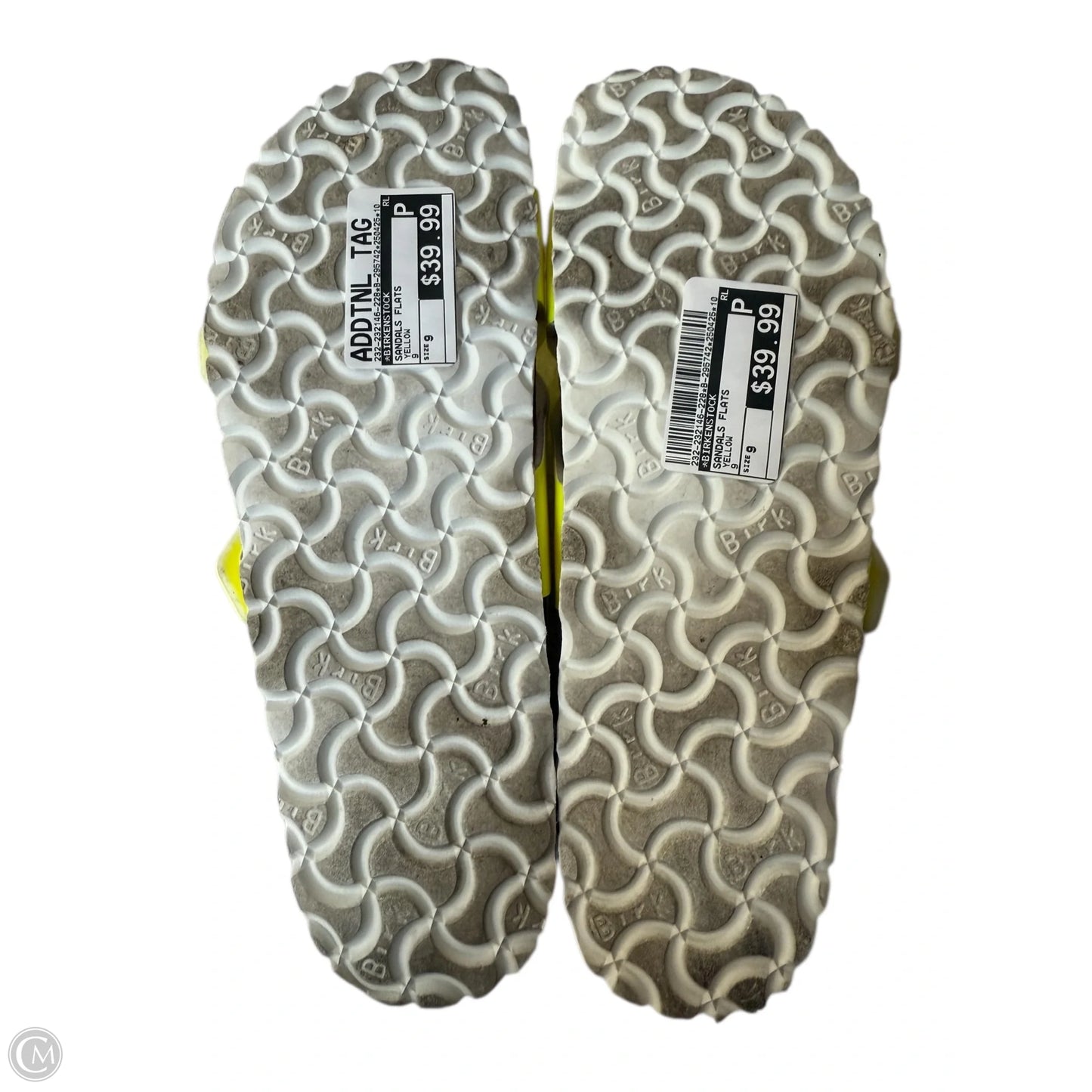 Sandals Flats By Birkenstock In Yellow, Size: 9