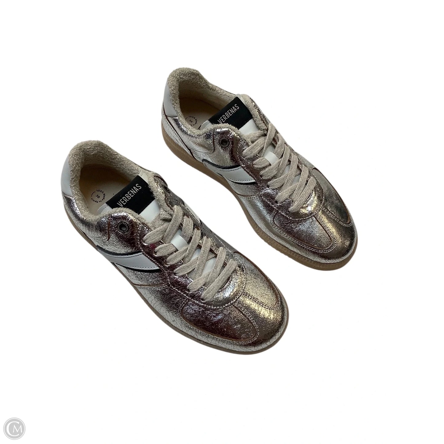 Shoes Sneakers By Cmb In Silver, Size: 7.5