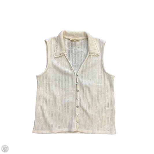 Top Sleeveless By Madewell In Cream, Size: M