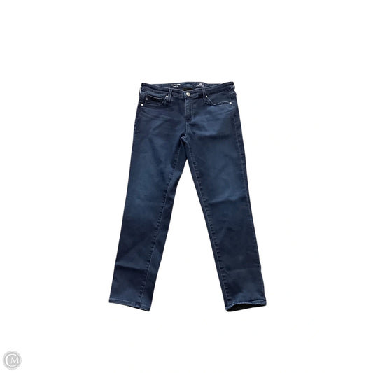 Jeans Cropped By Ag Jeans In Blue Denim, Size: 6
