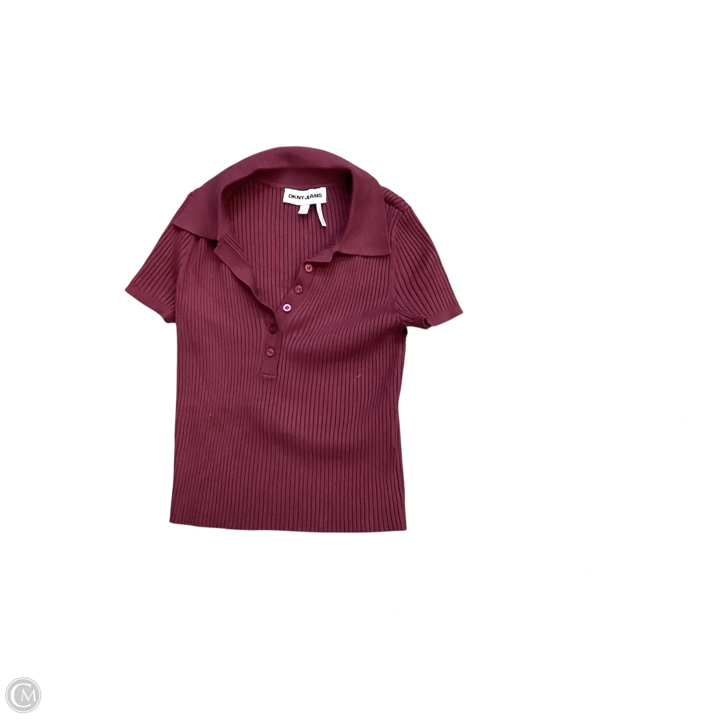 Top Short Sleeve By Dkny In Red, Size: Xs