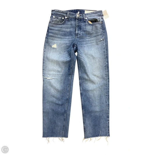 Jeans Wide Leg By Rag And Bone In Blue Denim, Size: 4(26)