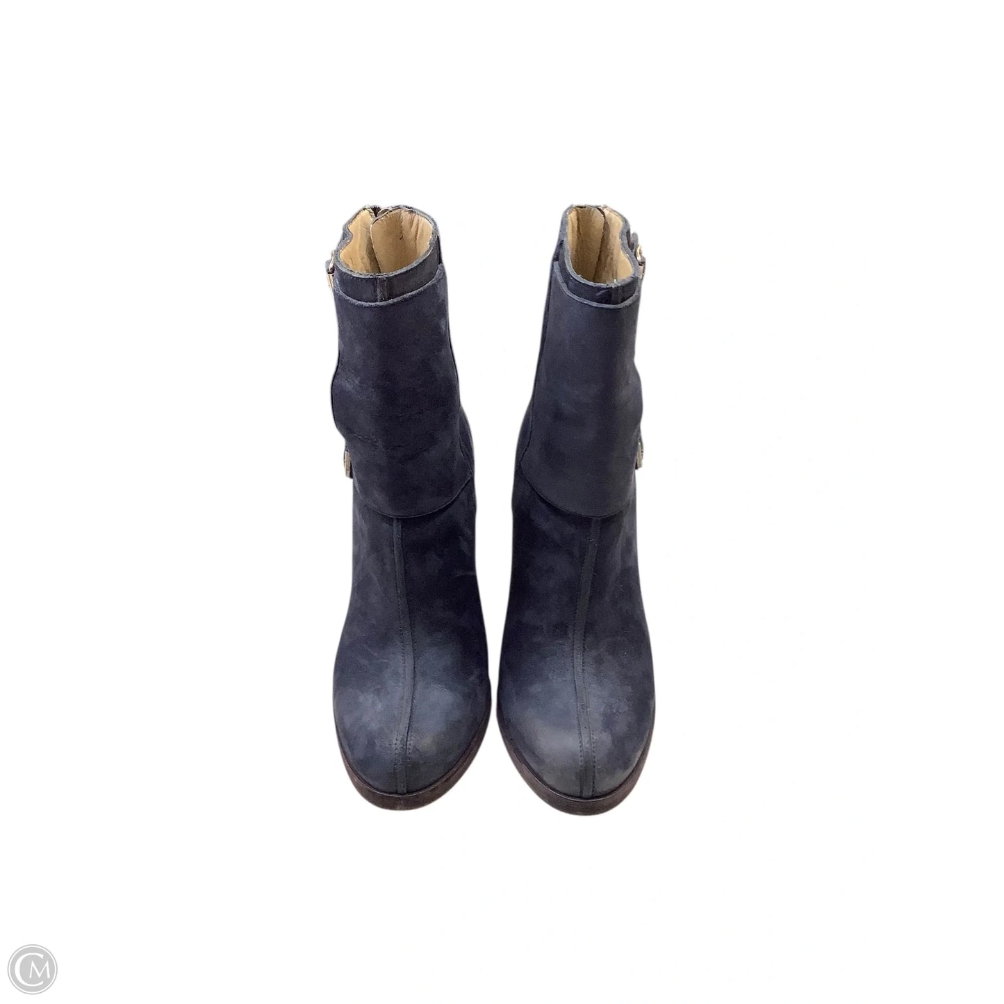 Boots Ankle Heels By Cmb In Blue, Size: 8