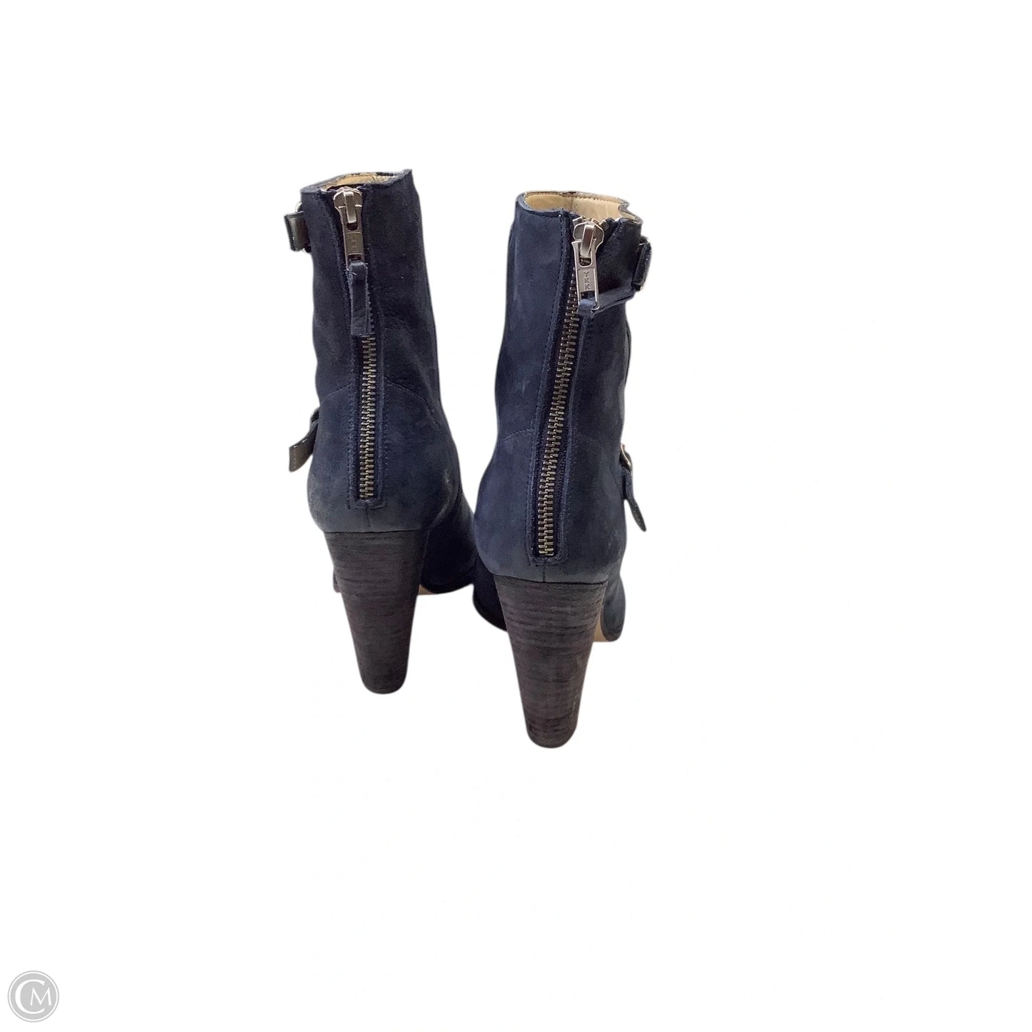 Boots Ankle Heels By Cmb In Blue, Size: 8