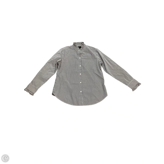 Blouse Long Sleeve By Nili Lotan In Black & White, Size: M