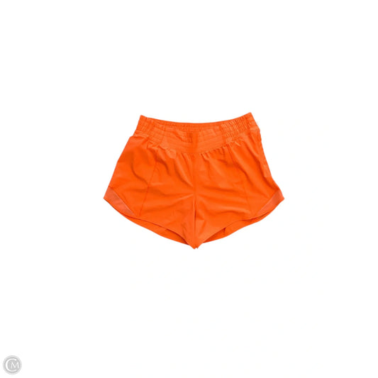 Athletic Shorts By Lululemon In Orange, Size: 12