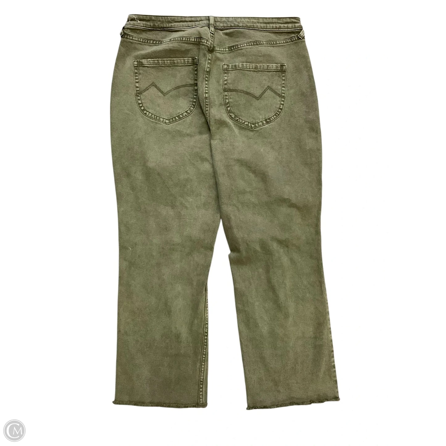 Jeans Straight By Cmc In Green Denim, Size: 16(33)