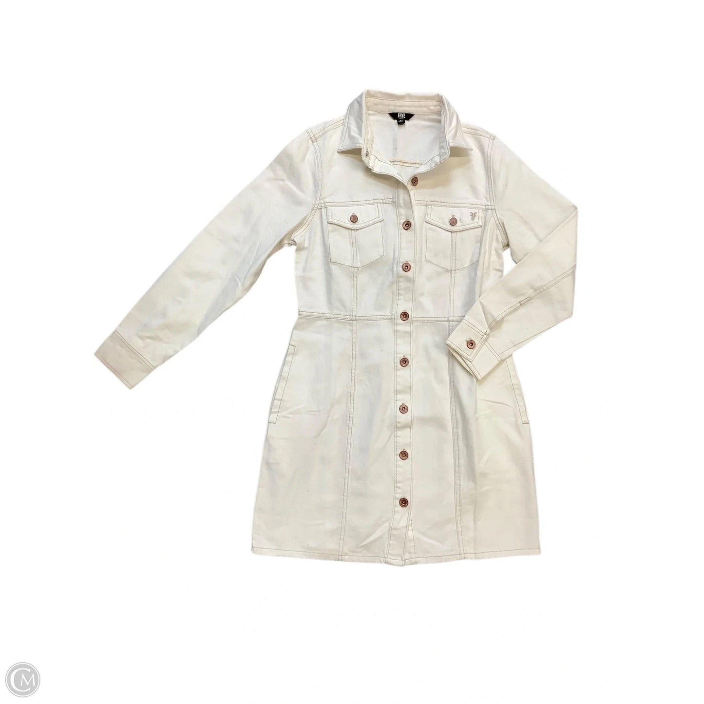 Dress Designer By Frye In White, Size: S