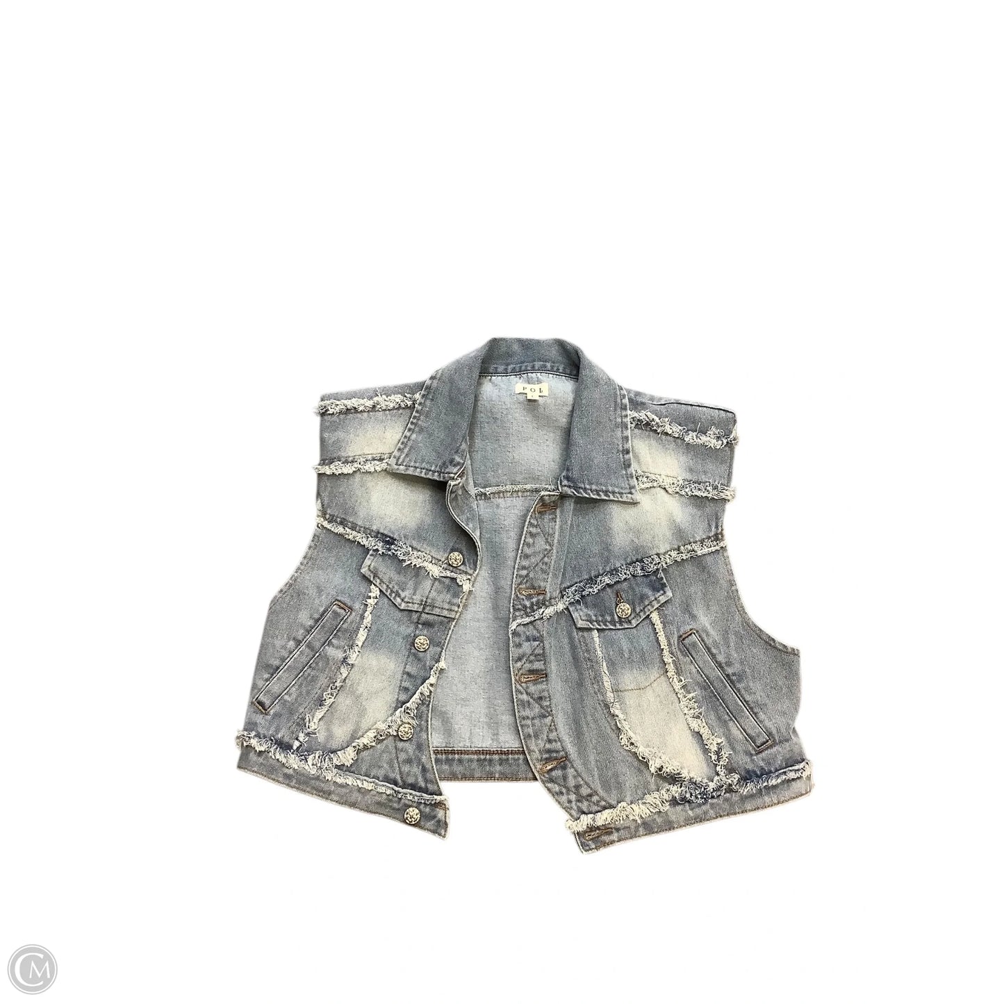 Vest Other By Pol In Blue Denim, Size: L