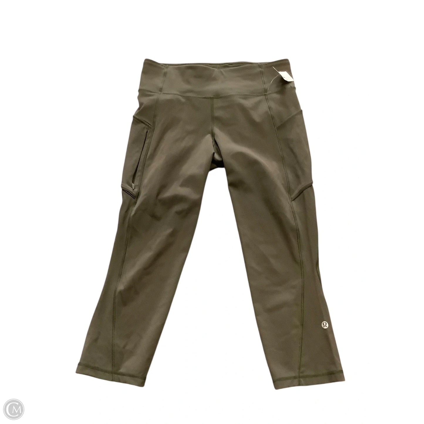 Athletic Leggings Capris By Lululemon In Green, Size: 8