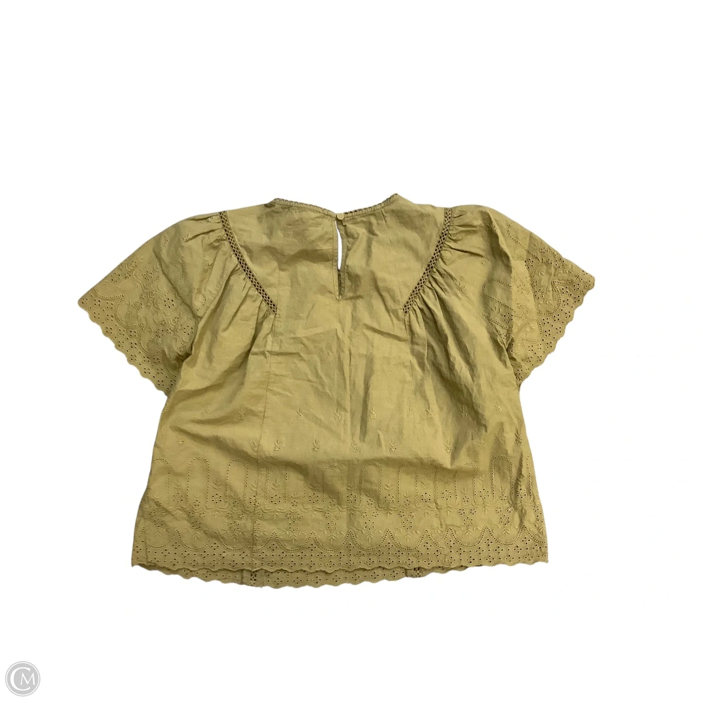 Top Short Sleeve By Evereve In Green, Size: S