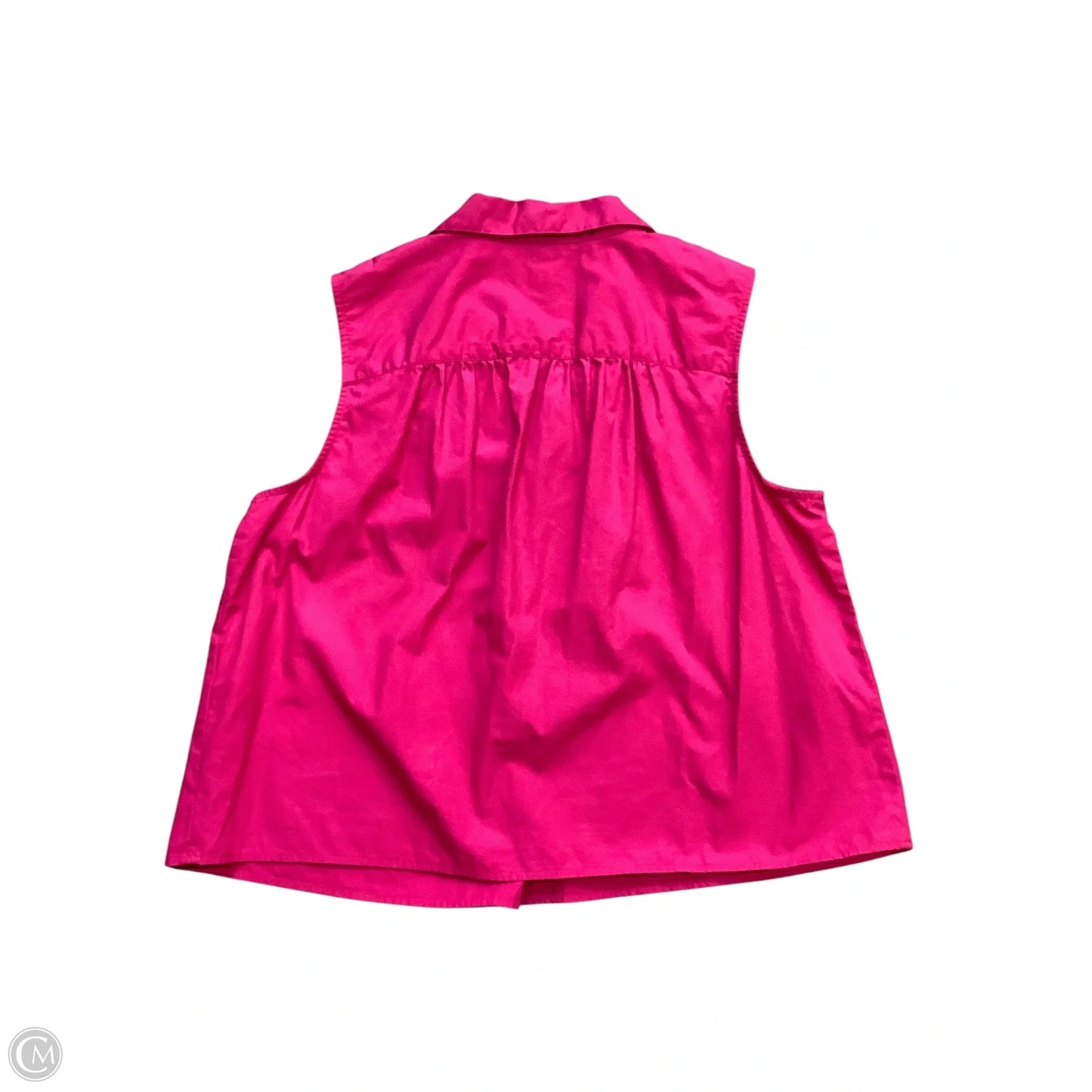 Top Sleeveless By Banana Republic In Plaid Pattern, Size: S
