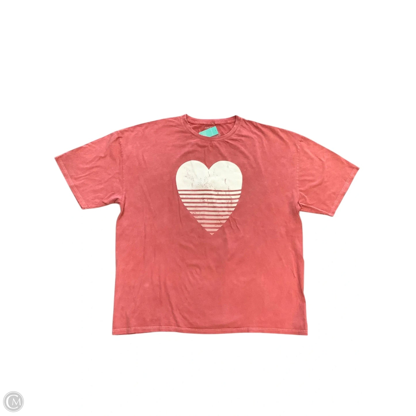 Top Short Sleeve By Maurices In Pink, Size: 3x