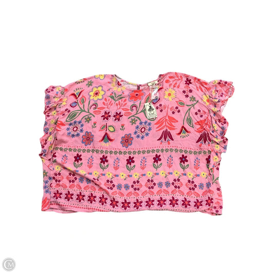Top Short Sleeve By Easel In Floral Print, Size: S
