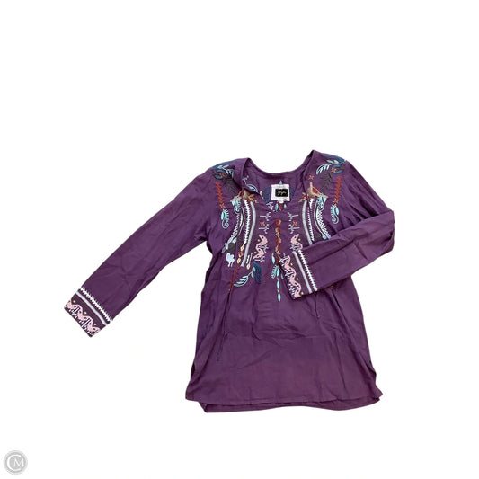 Tunic 3/4 Sleeve By Cma In Purple, Size: S