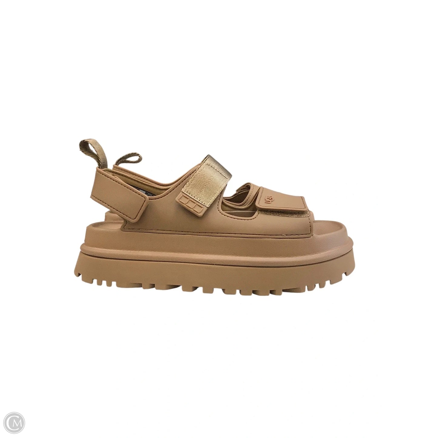 Sandals Designer By Ugg In Brown, Size: 10