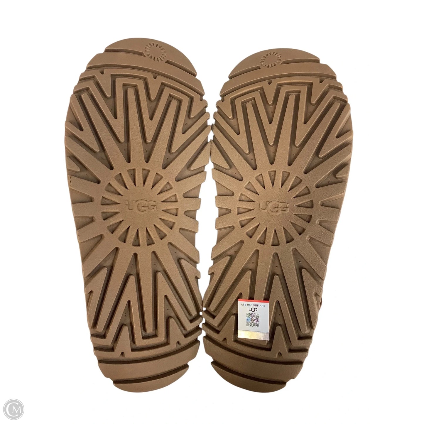 Sandals Designer By Ugg In Brown, Size: 10