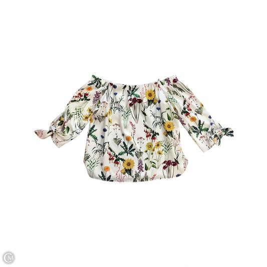 Blouse 3/4 Sleeve By Bailey 44 In Floral Print, Size: L