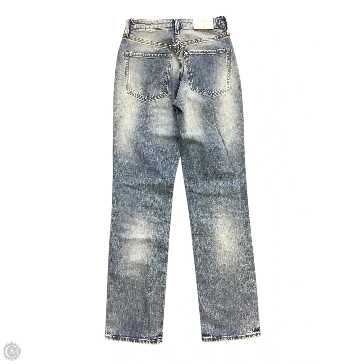 Jeans Straight By H&m In Blue Denim, Size: 2