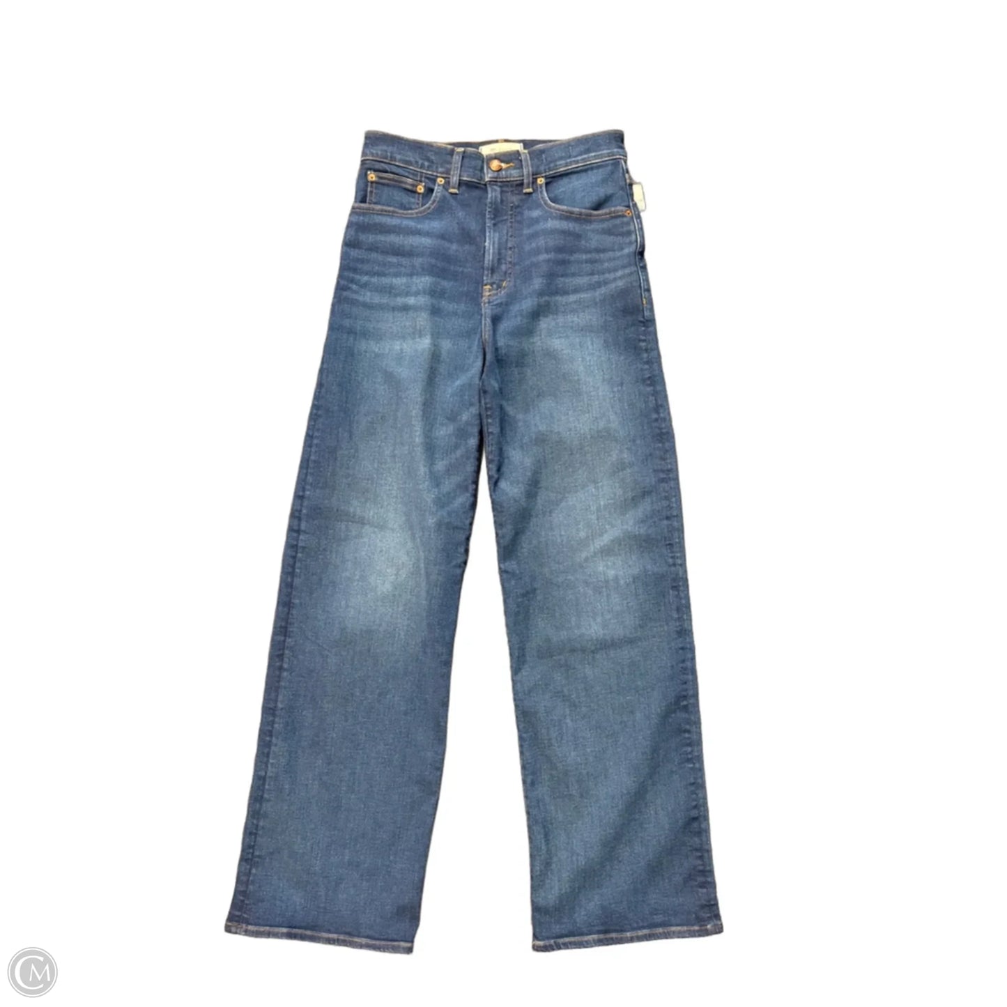 Jeans Wide Leg By Madewell In Blue Denim, Size: 4
