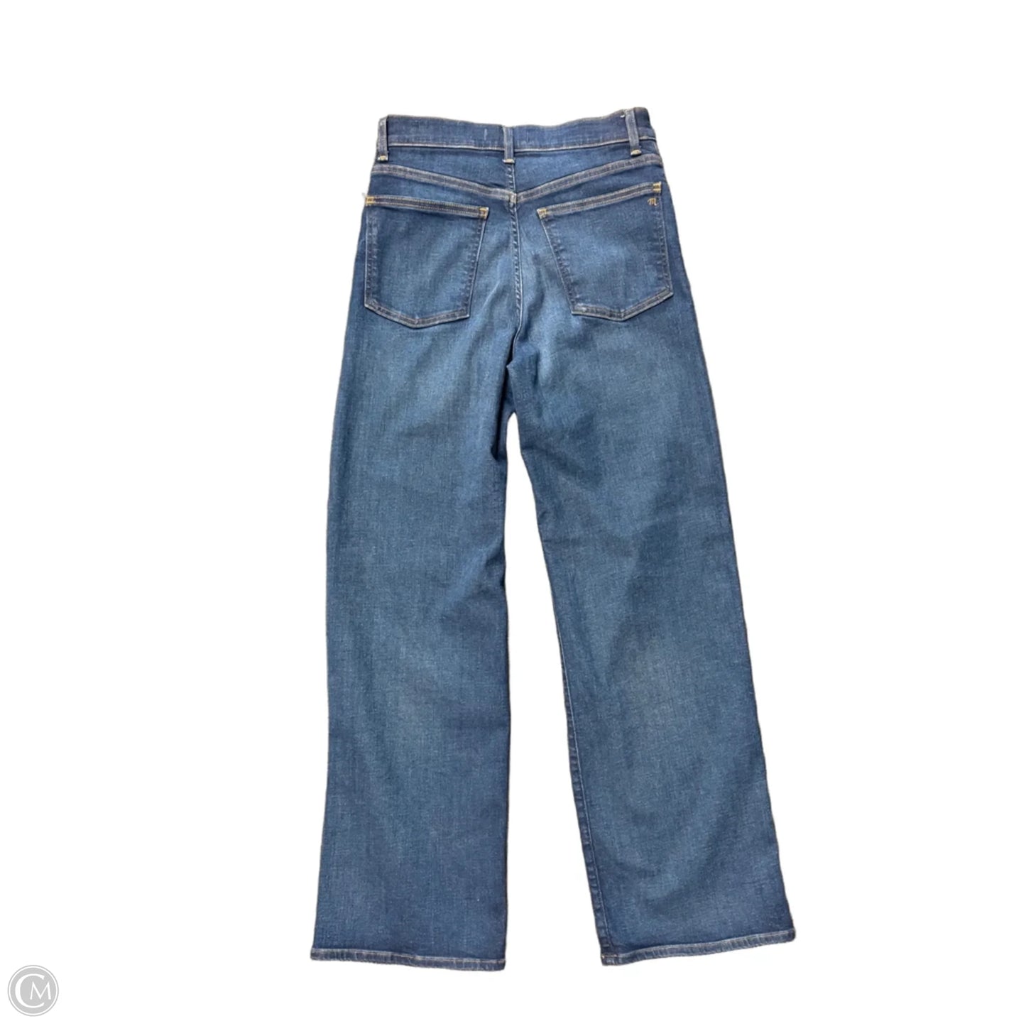 Jeans Wide Leg By Madewell In Blue Denim, Size: 4