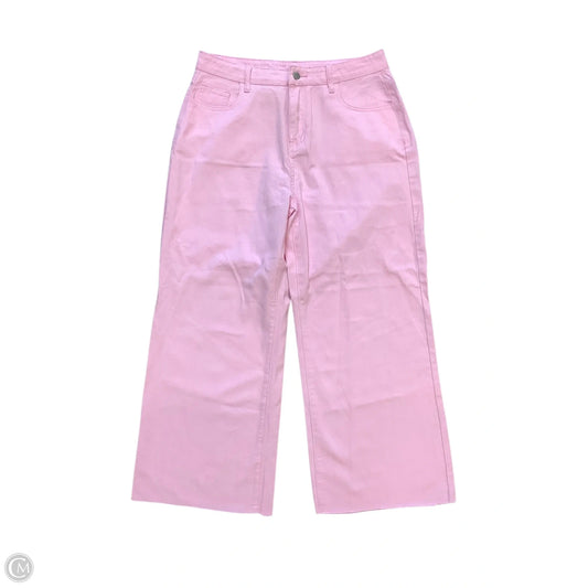 Jeans Wide Leg By Cme In Pink, Size: Xl
