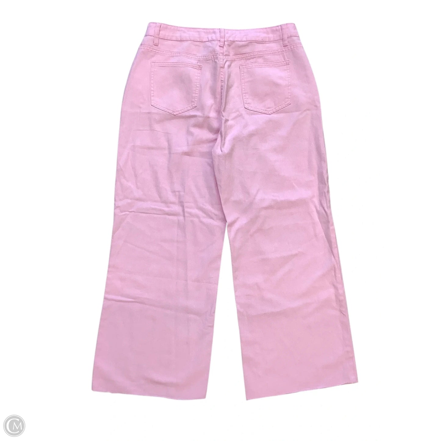 Jeans Wide Leg By Cme In Pink, Size: Xl