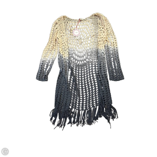 Cardigan By Umgee In Blue & Cream, Size: L