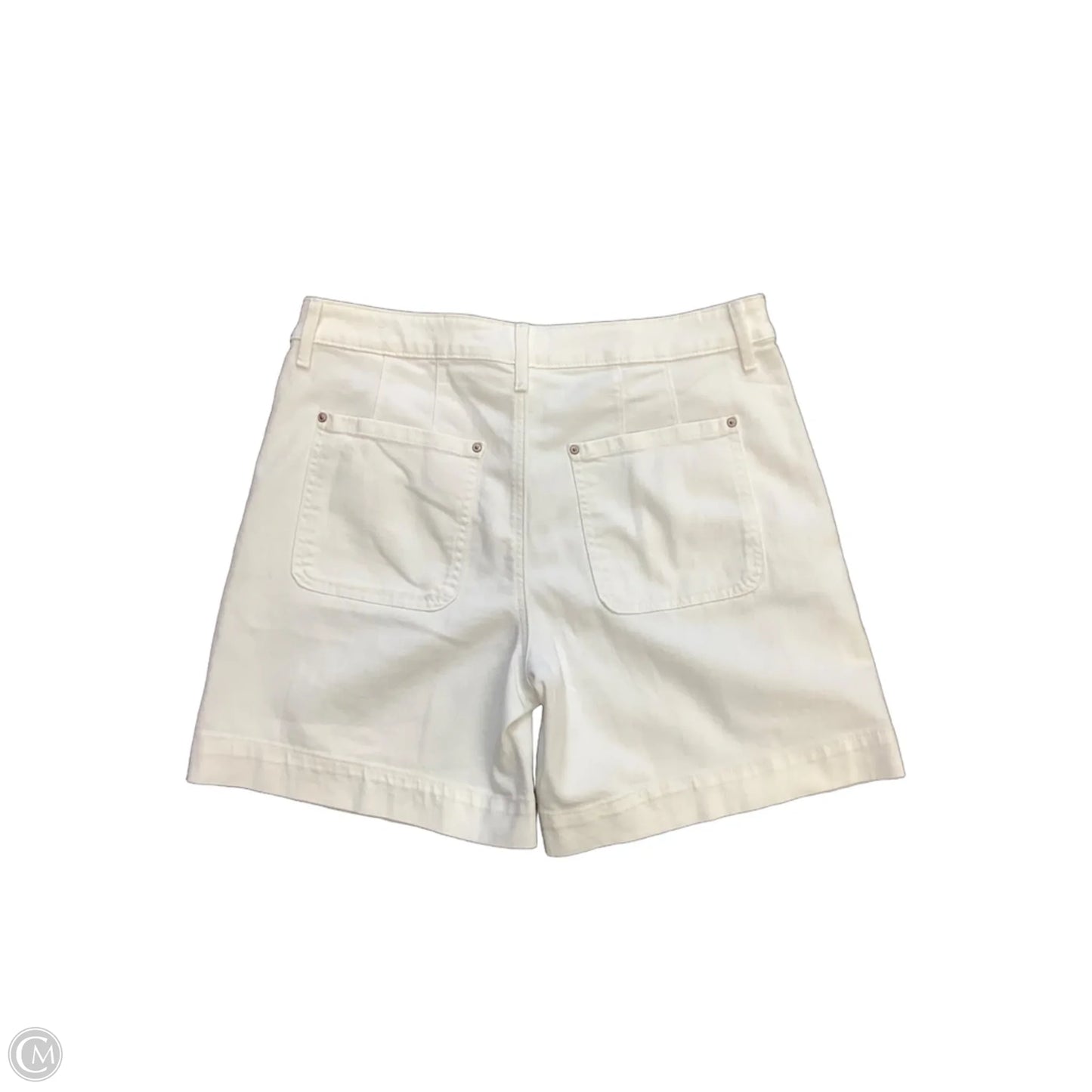 Shorts By Chicos In White Denim, Size: 8