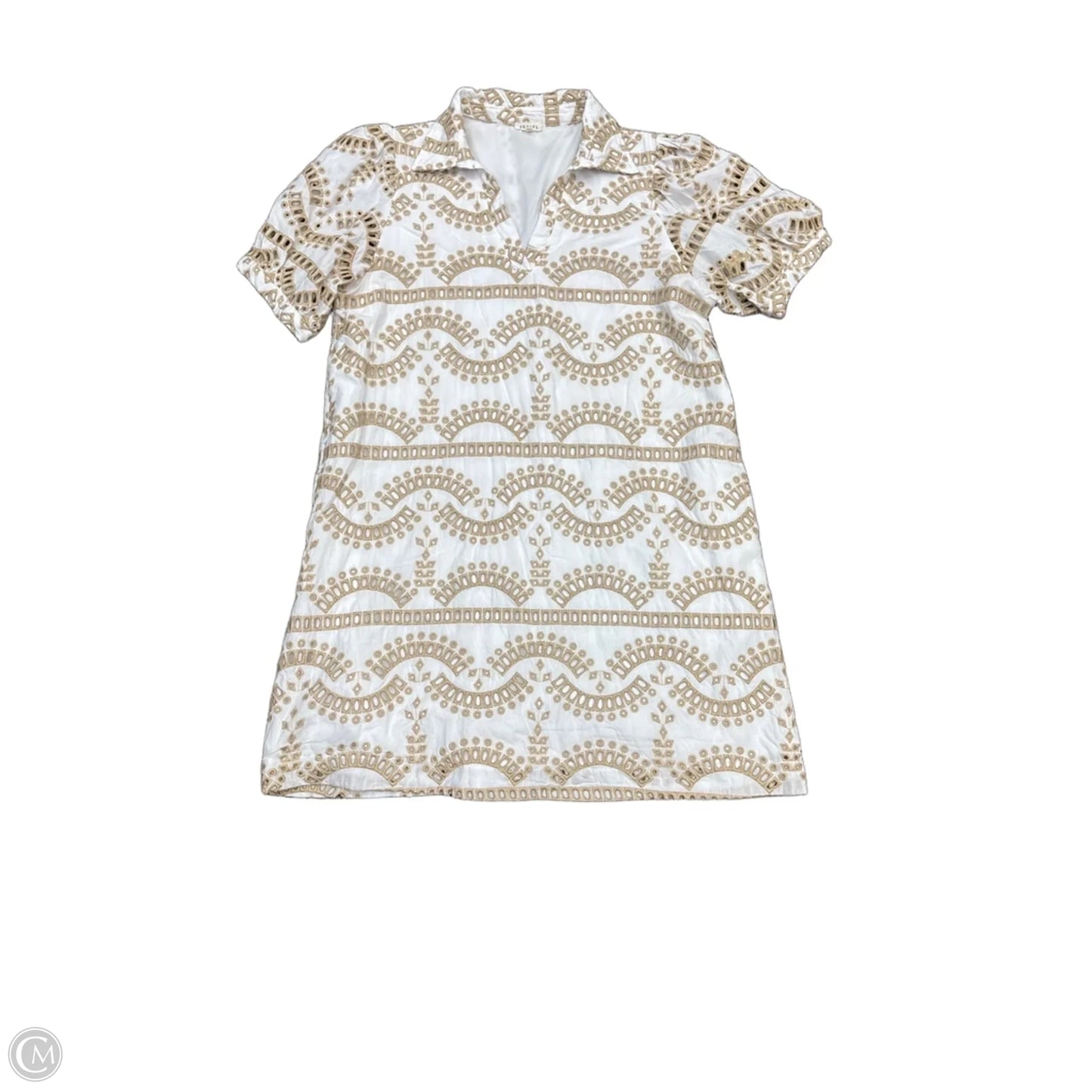 Dress Casual Short By Jodifl In Brown & White, Size: Xl