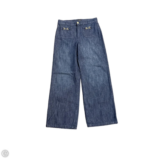 Jeans Wide Leg By Talbots In Blue Denim, Size: 6