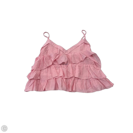 Top Sleeveless By Boohoo In Pink, Size: 10