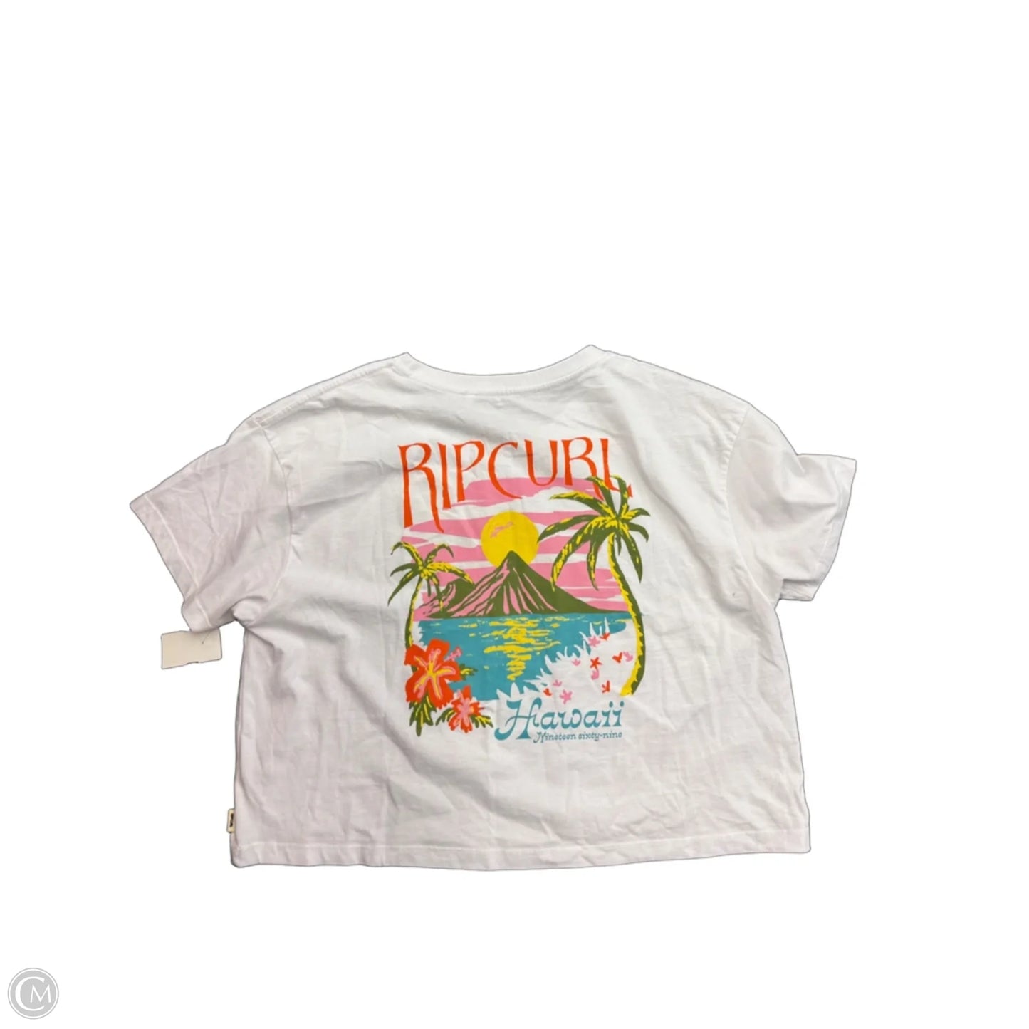 Top Short Sleeve Basic By Rip Curl In White, Size: M