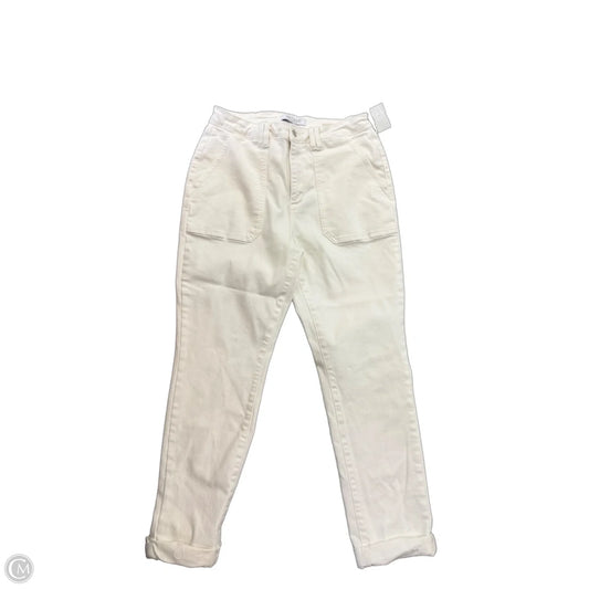 Jeans Straight By Judy Blue In White, Size: 12