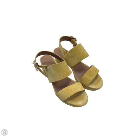 Shoes Heels Block By Aerosoles In Yellow, Size: 7.5