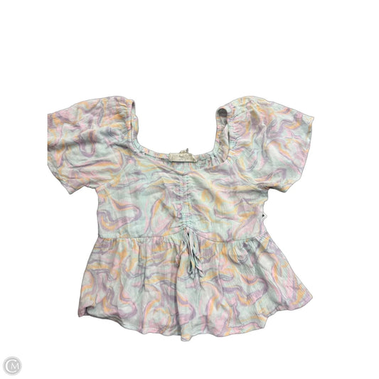 Top Short Sleeve By Hippie Rose In Multi-colored, Size: M