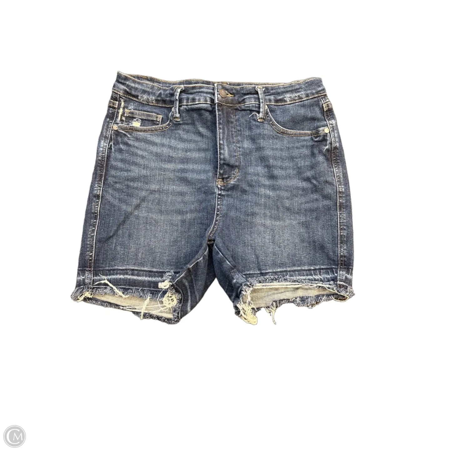 Shorts By Judy Blue In Blue Denim, Size: Xl