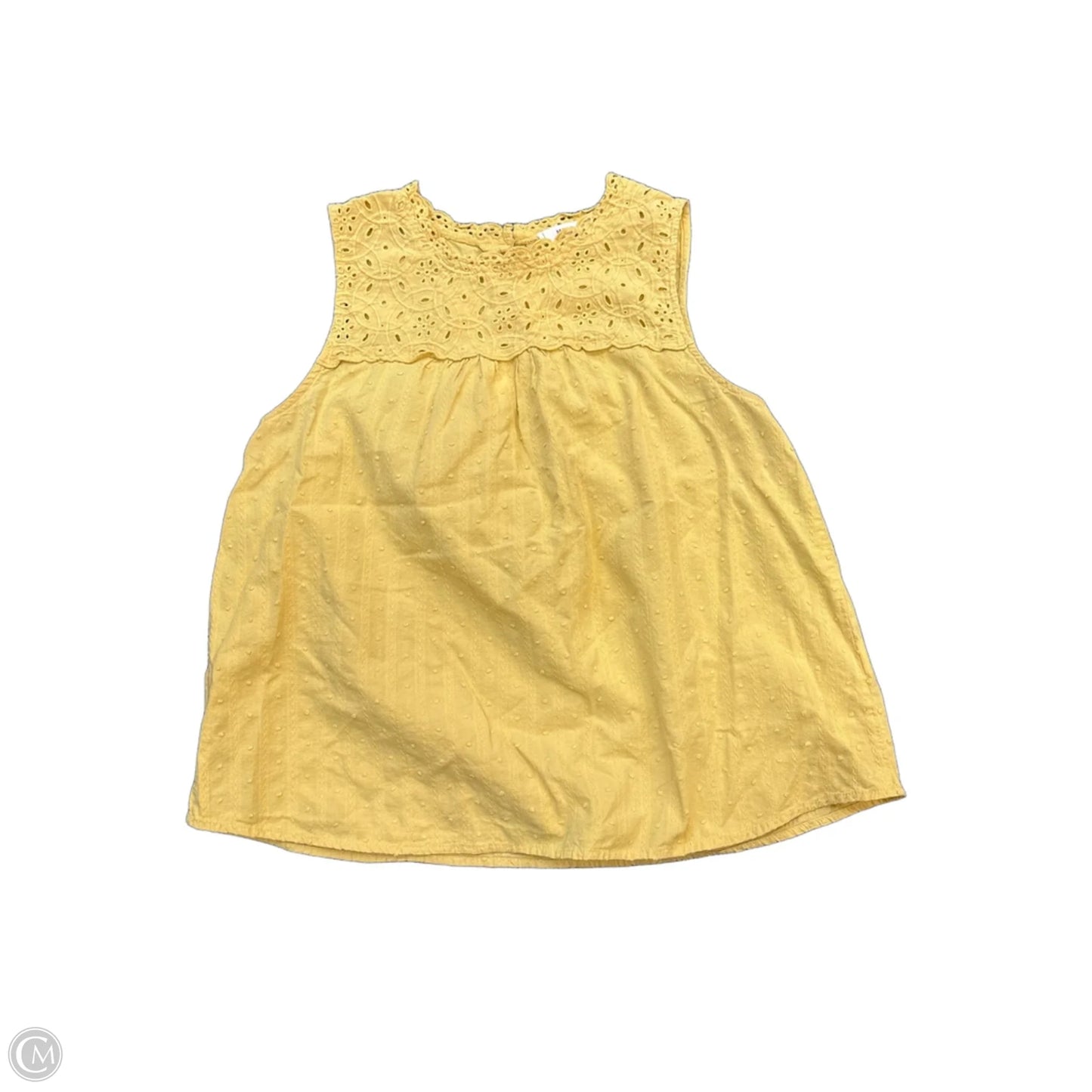 Top Sleeveless Basic By Mine In Yellow, Size: L