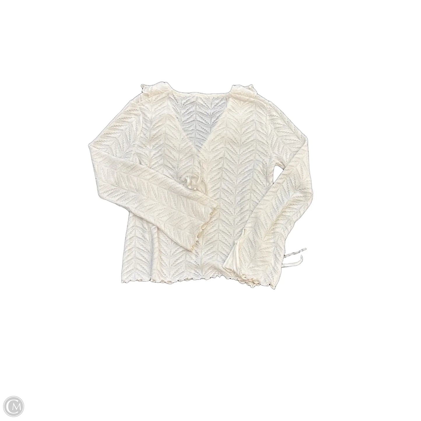 Top Long Sleeve By Loft In White, Size: Mp