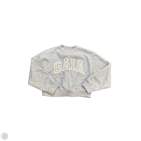 Sweatshirt Crewneck By Gap In Grey, Size: M