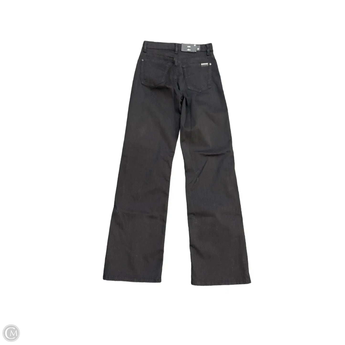 Jeans Wide Leg By 7 For All Mankind In Black, Size: 0