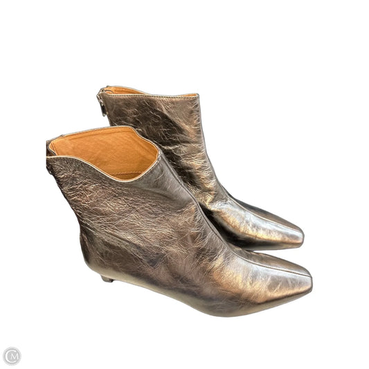 Boots Ankle Heels By Madewell In Gold, Size: 8