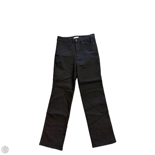 Jeans Straight By Good American In Black Denim, Size: 6