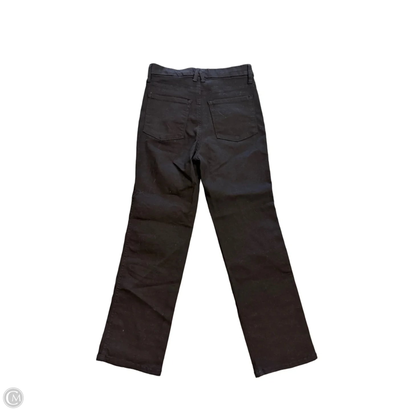 Jeans Straight By Good American In Black Denim, Size: 6