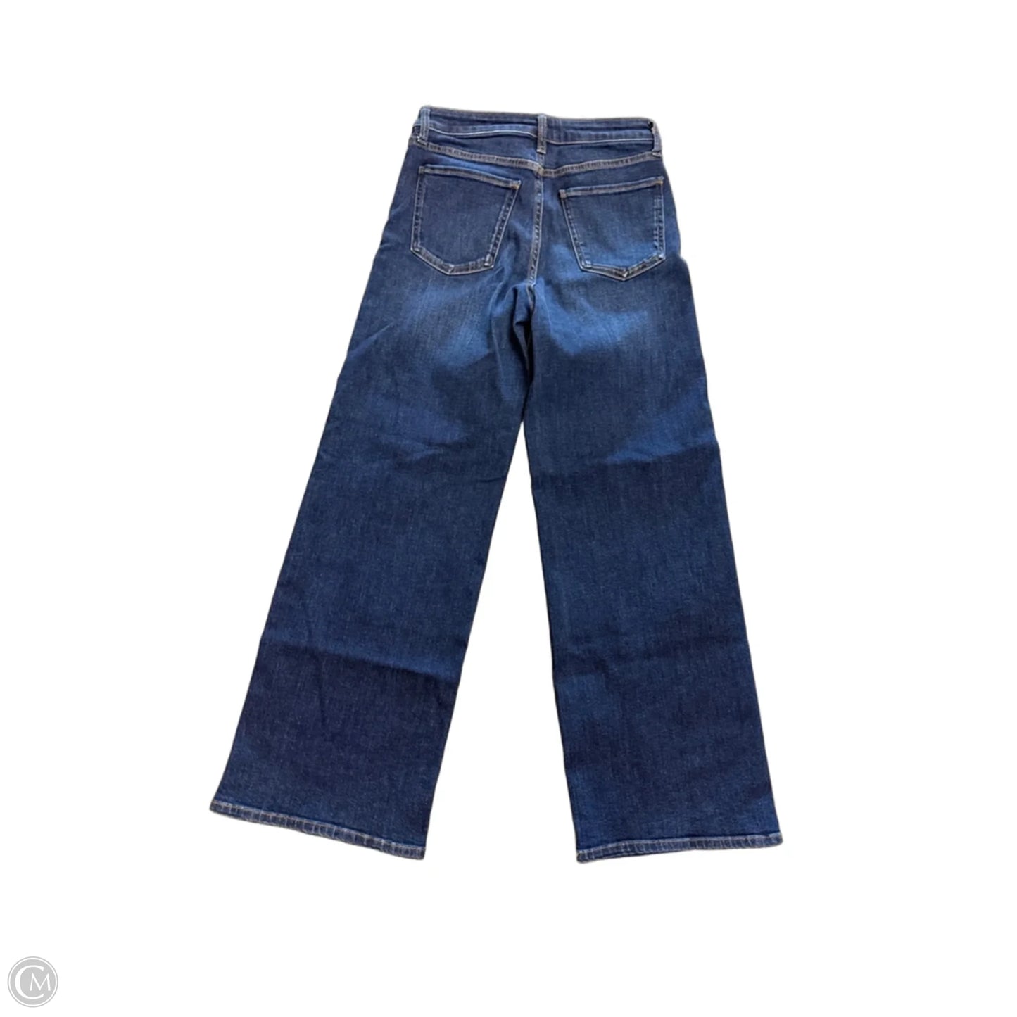 Jeans Wide Leg By Quince In Blue Denim, Size: 4